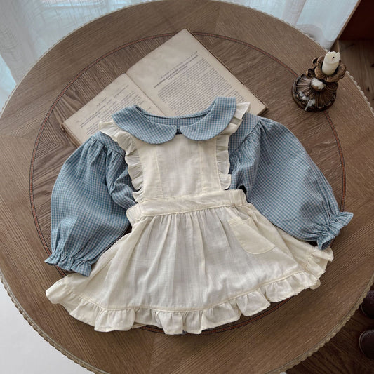 Infant Single-breasted Long Sleeve Romper