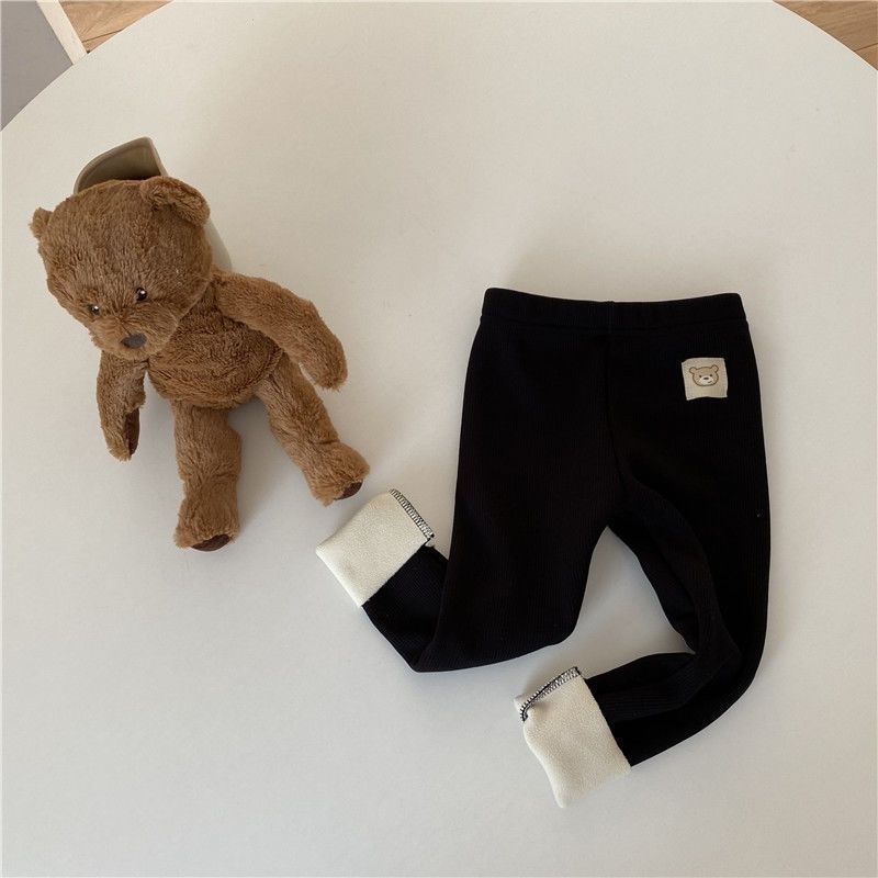 Girls' Fleece-lined Fashionable Leggings