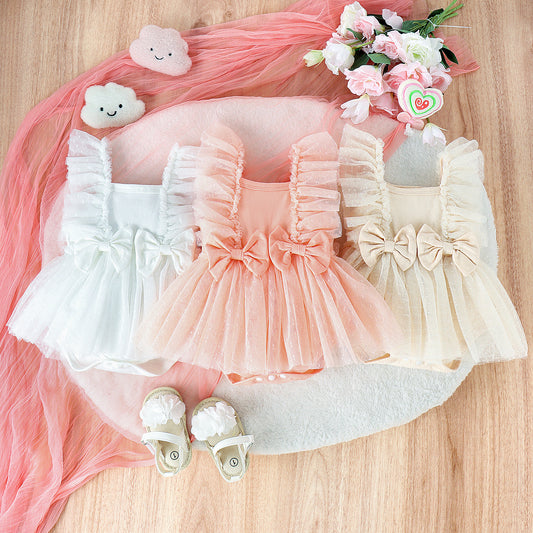 Baby Jumpsuit Net Skirt Dress